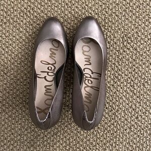 Sam Edelman Pewter heels size 9 like new
